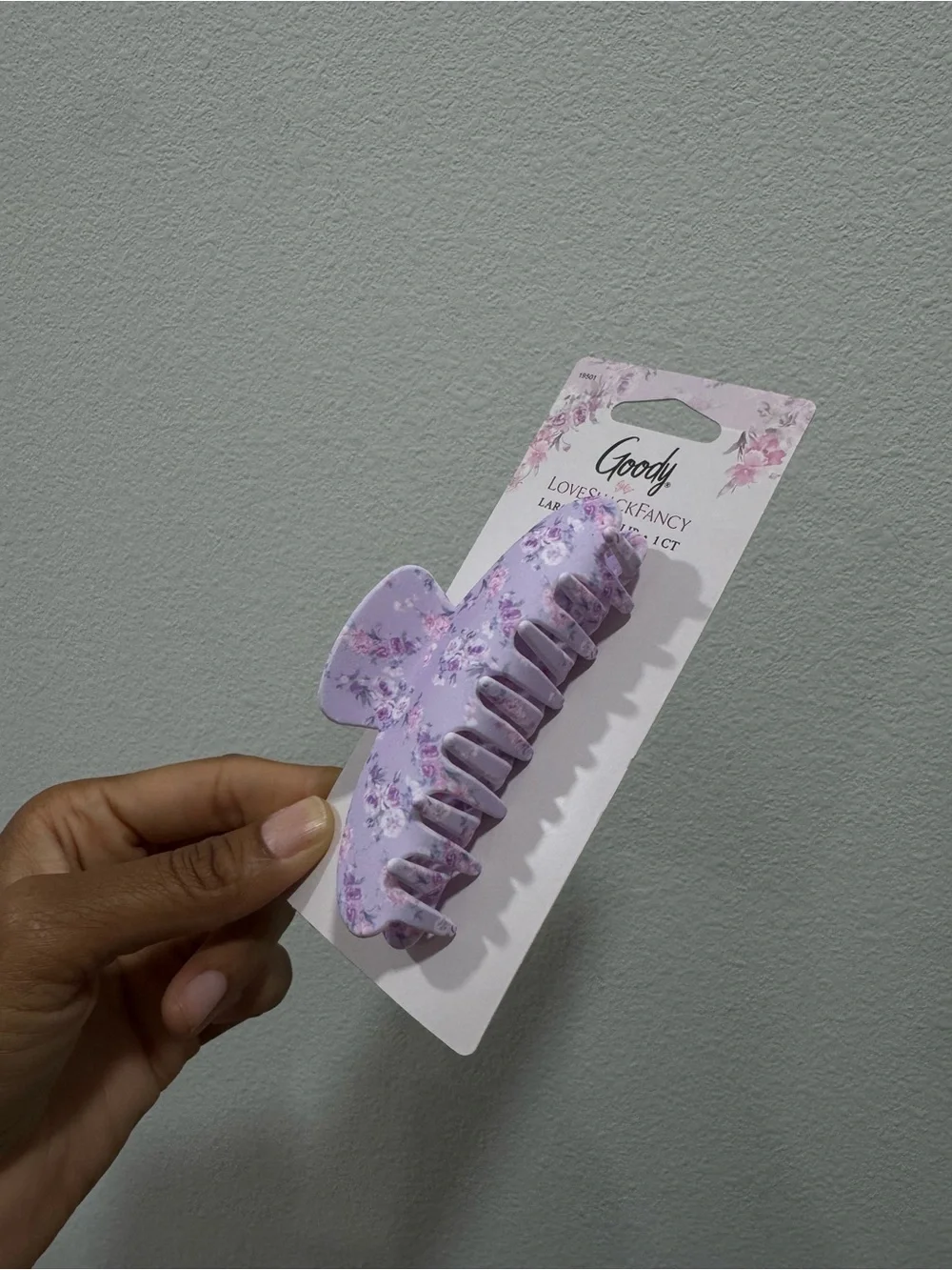 LoveShackFancy x Goody Lavender Floral Hair Clip